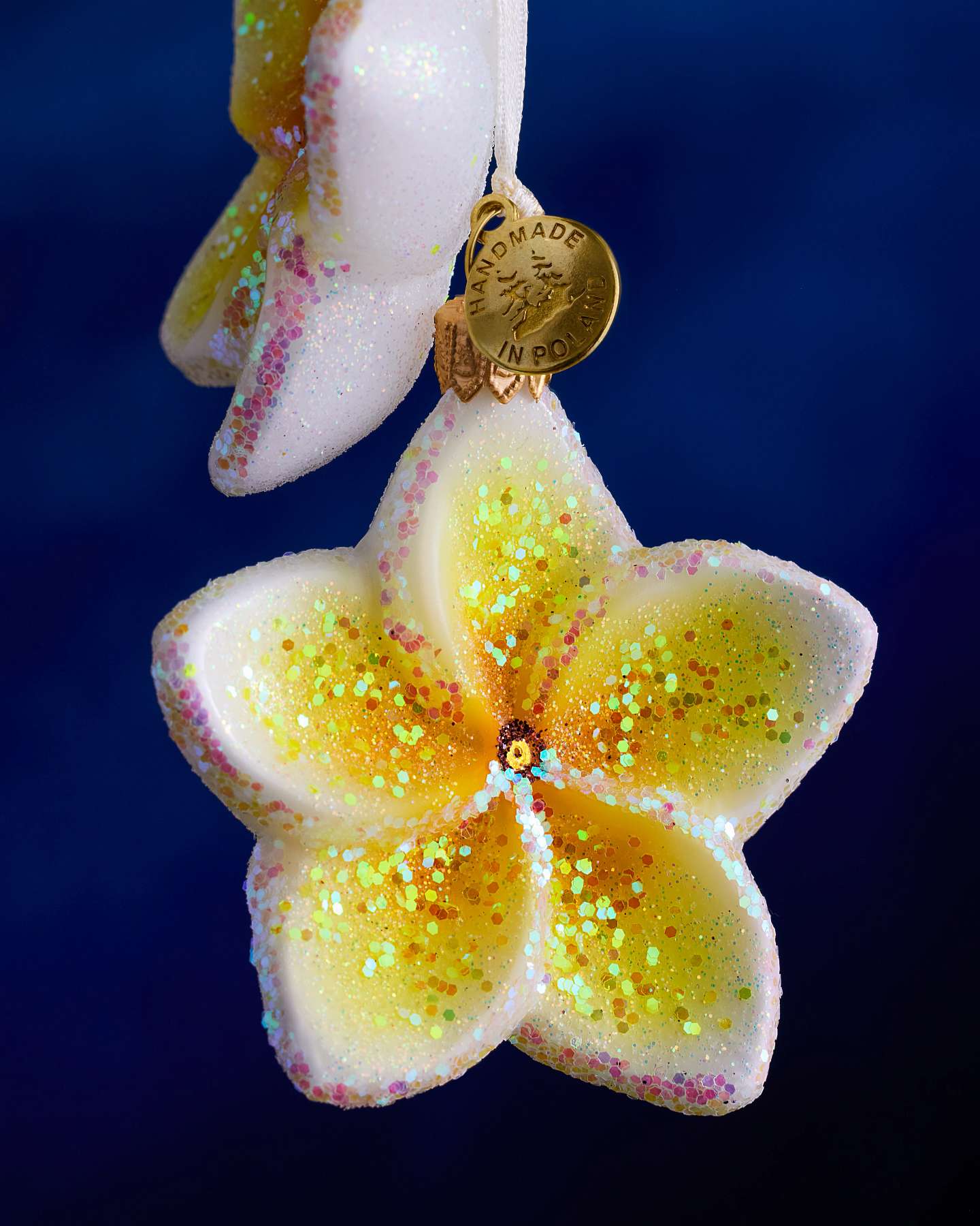 Balsam Hill Studio White Plumeria Ornament