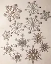 Antiqued Snowflake Ornament Set, 12 Pieces by Balsam Hill Closeup 10