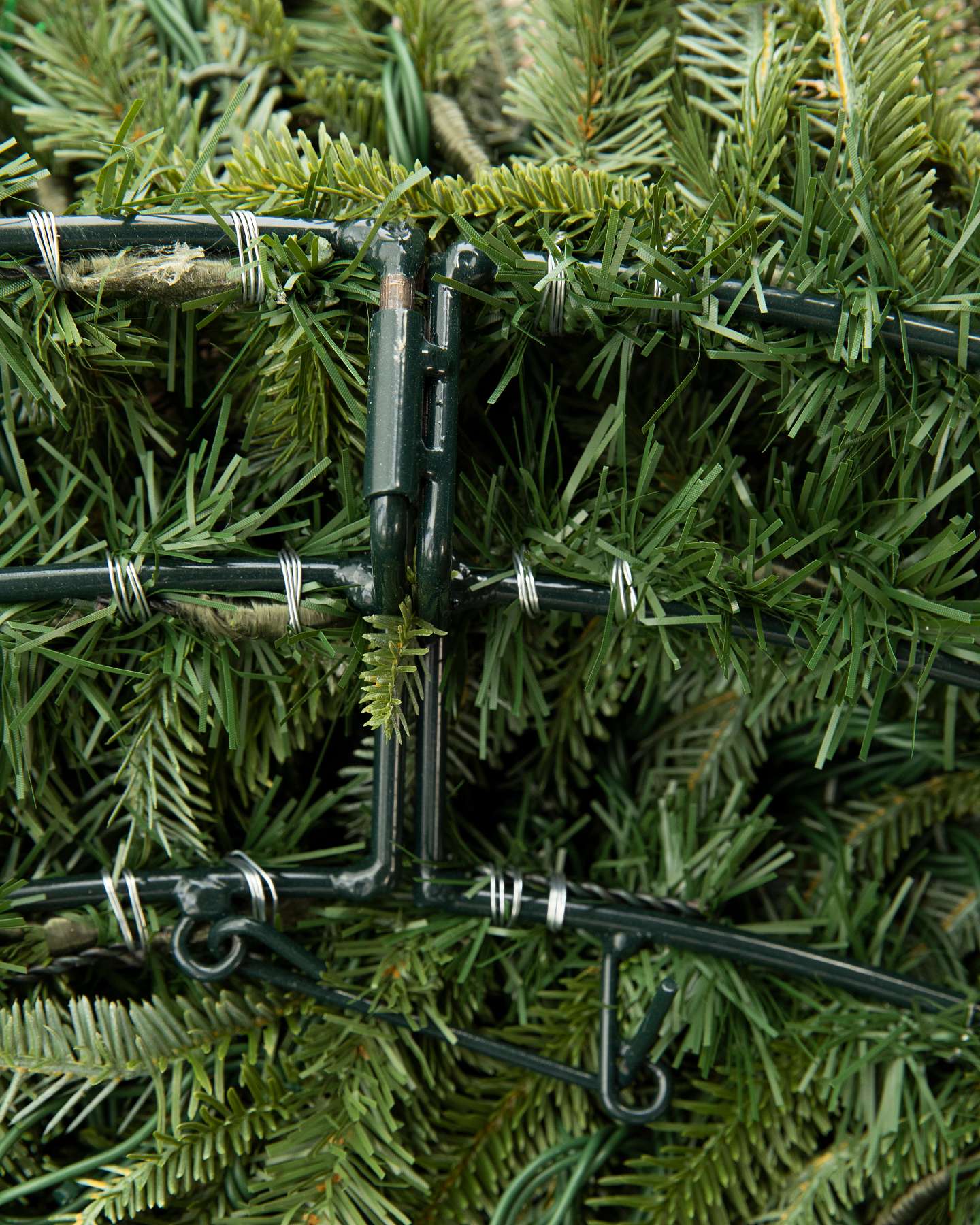 Balsam Hill Fraser Fir Artificial Christmas Wreath Back Closeup