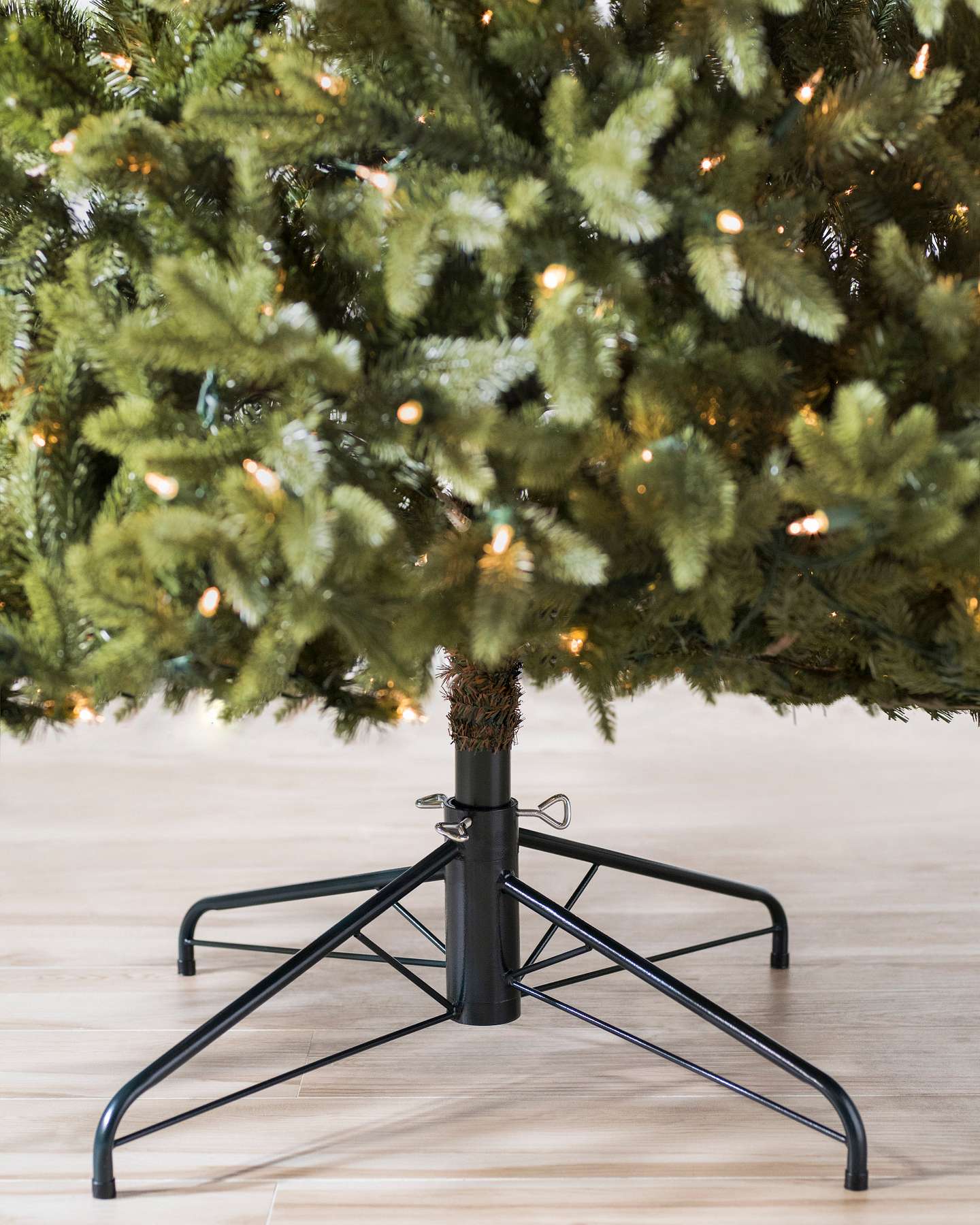 Balsam Hill Silverado Slim Christmas Tree with a Sturdy and Stylish Stand