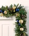 Outdoor Sapphire and Gold Garland by Balsam Hill SSC