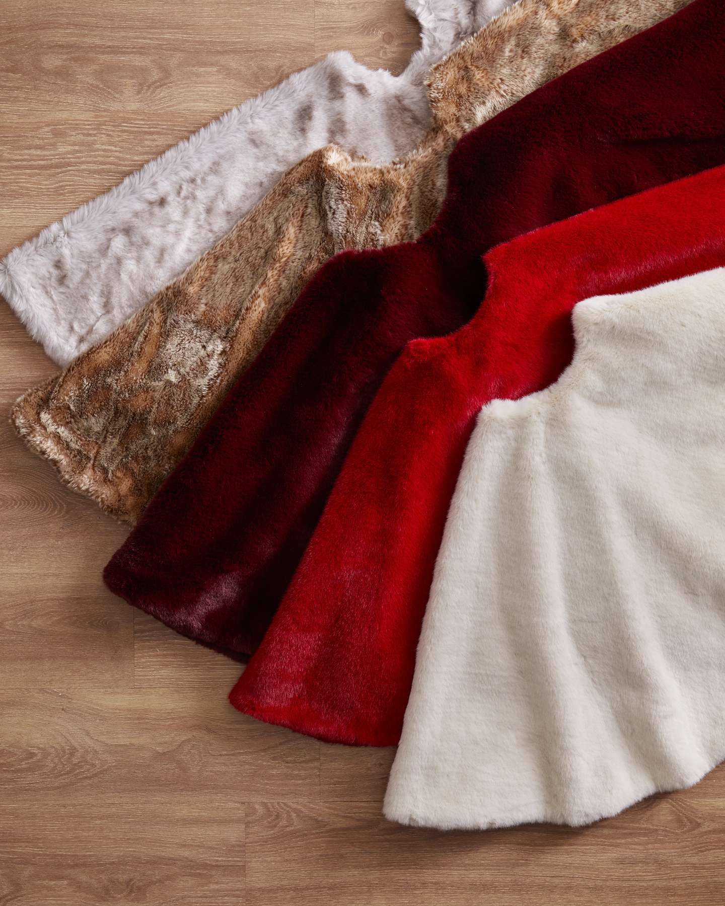 Red Lodge Faux Fur Tree Skirts