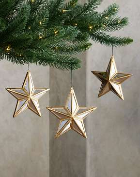 Mirrored Star Ornament Set Mirrored Star Ornament Set