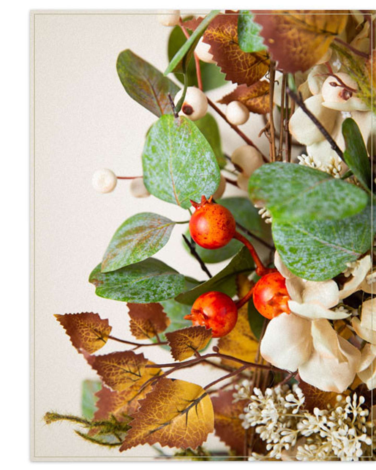 Balsam Hill Briarwood Cottage Artificial Christmas Foliage Product Display
