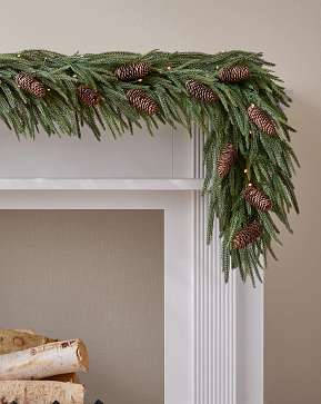 Real-Feel® Pinecone Garland Real-Feel® Pinecone Garland