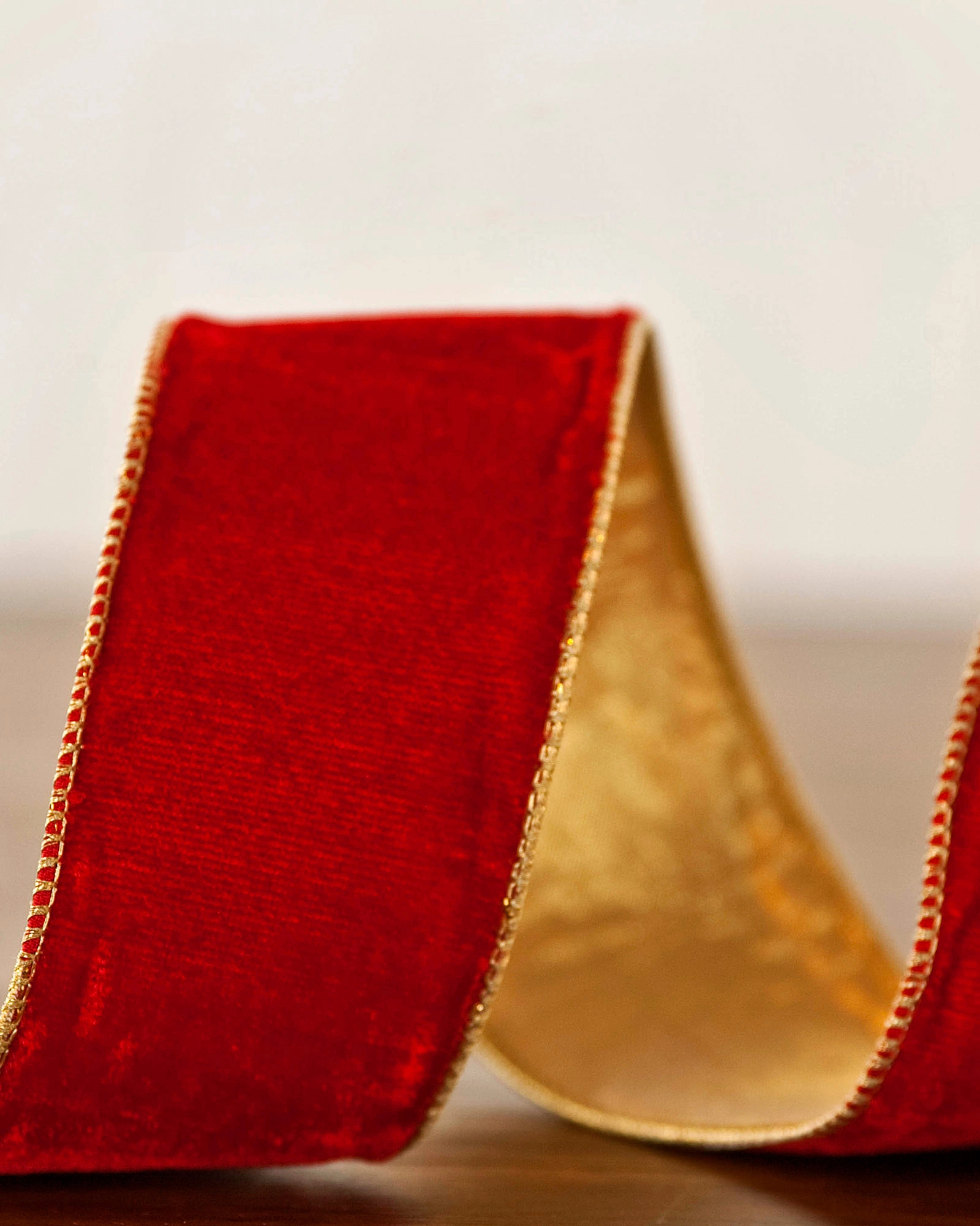 Red Glitter Ombre Christmas Tree Ribbon Balsam Hill