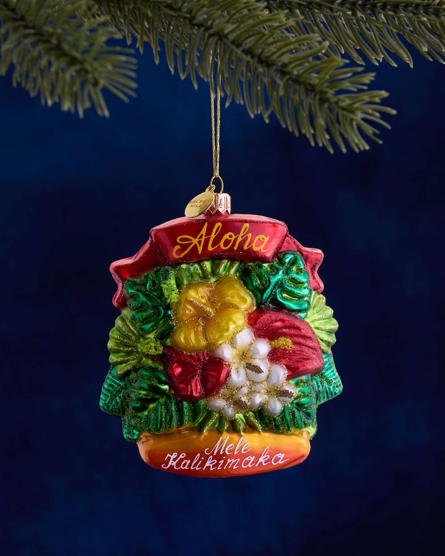Balsam Hill Studio Hawaiian Flowers Ornament