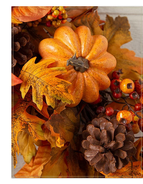 Outdoor Autumn Traditions Artificial Fall Garland | Balsam Hill