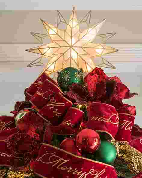 Double-Sided Starburst Christmas Tree Topper by Balsam Hill Lifestyle 30
