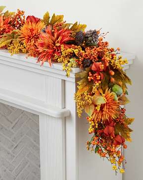 Fall Berries & Blossoms Garland Fall Berries & Blossoms Garland