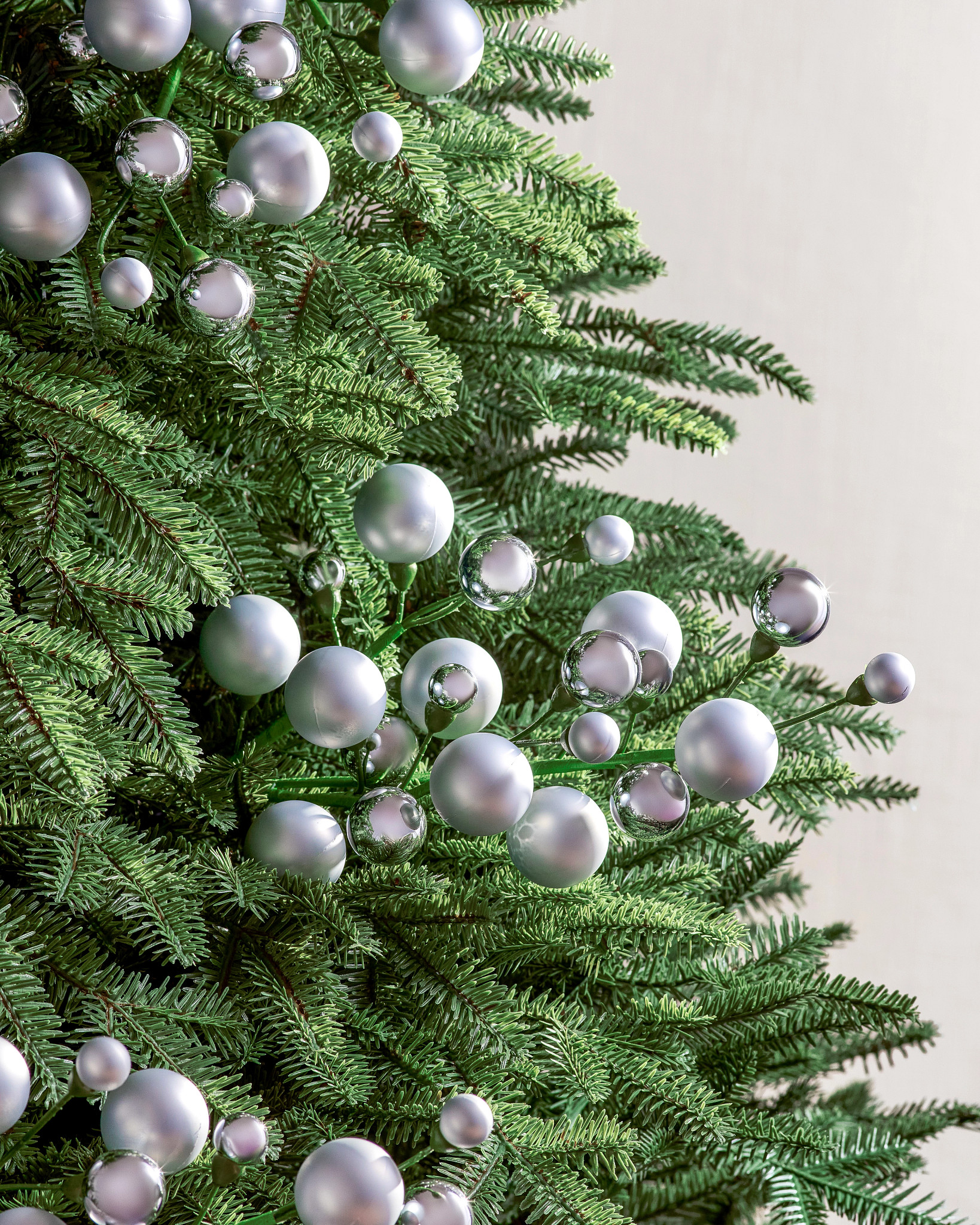 Silver Brilliant Bursts Tree Pick Set