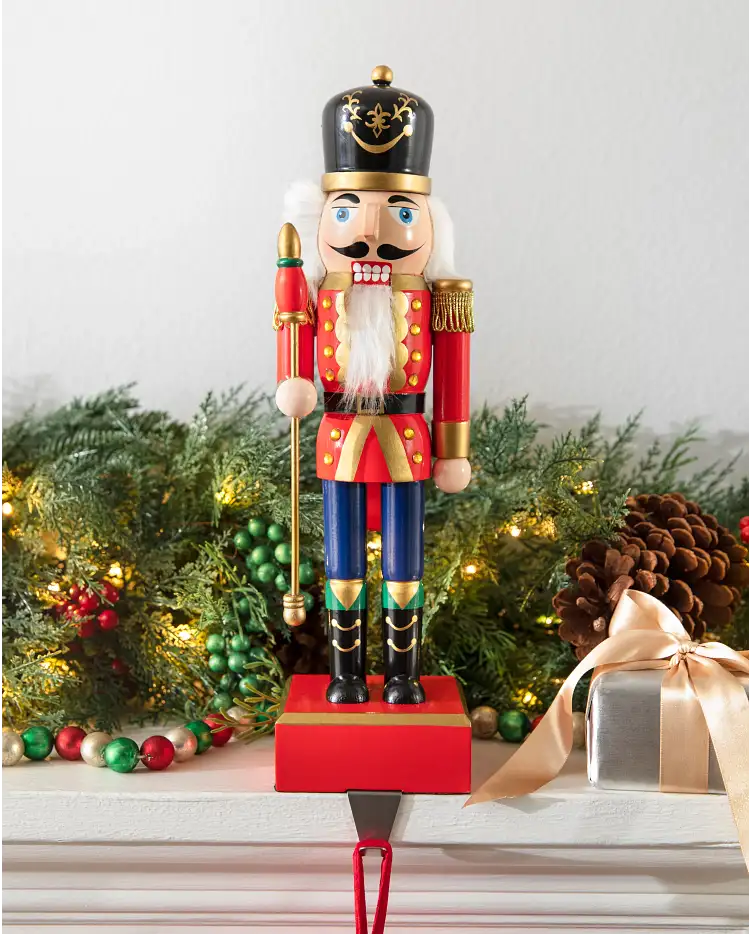 Royal Nutcracker Christmas Stocking Holder | Balsam Hill
