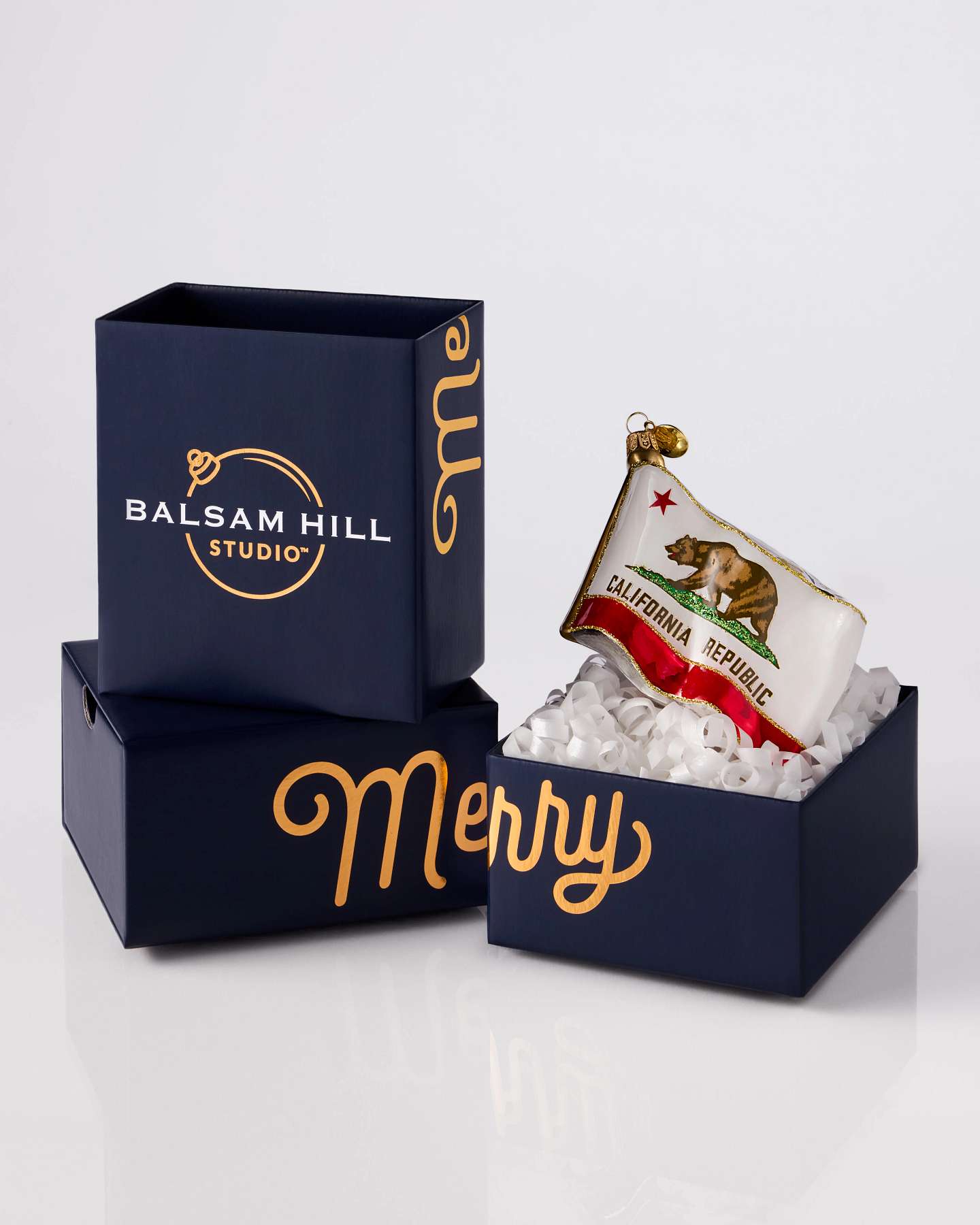 Balsam Hill Studio California State Flag Ornament