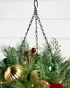 Outdoor Merry & Bright Hanging Basket by Balsam Hill