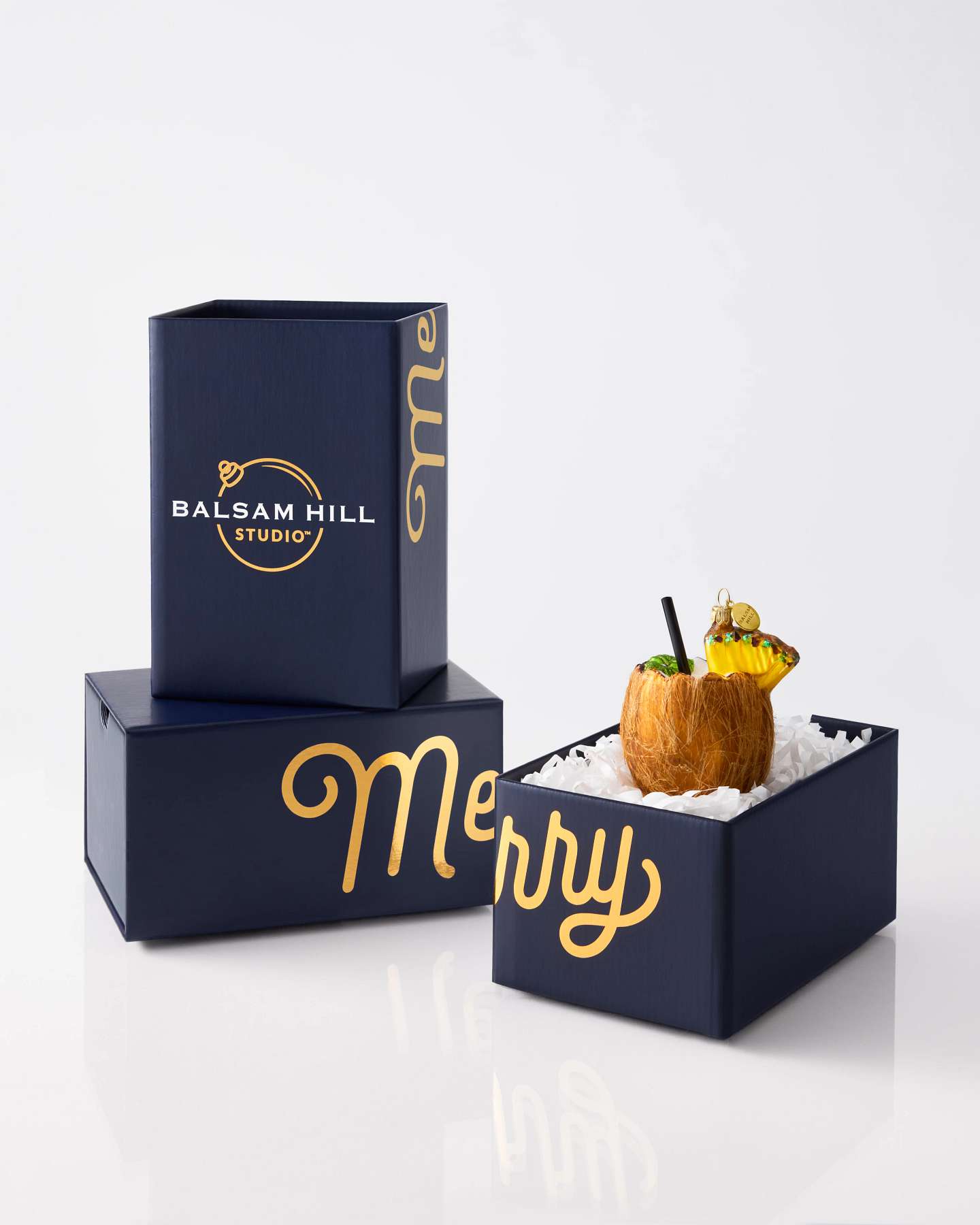 Balsam Hill Studio Coconut Cocktail Ornament