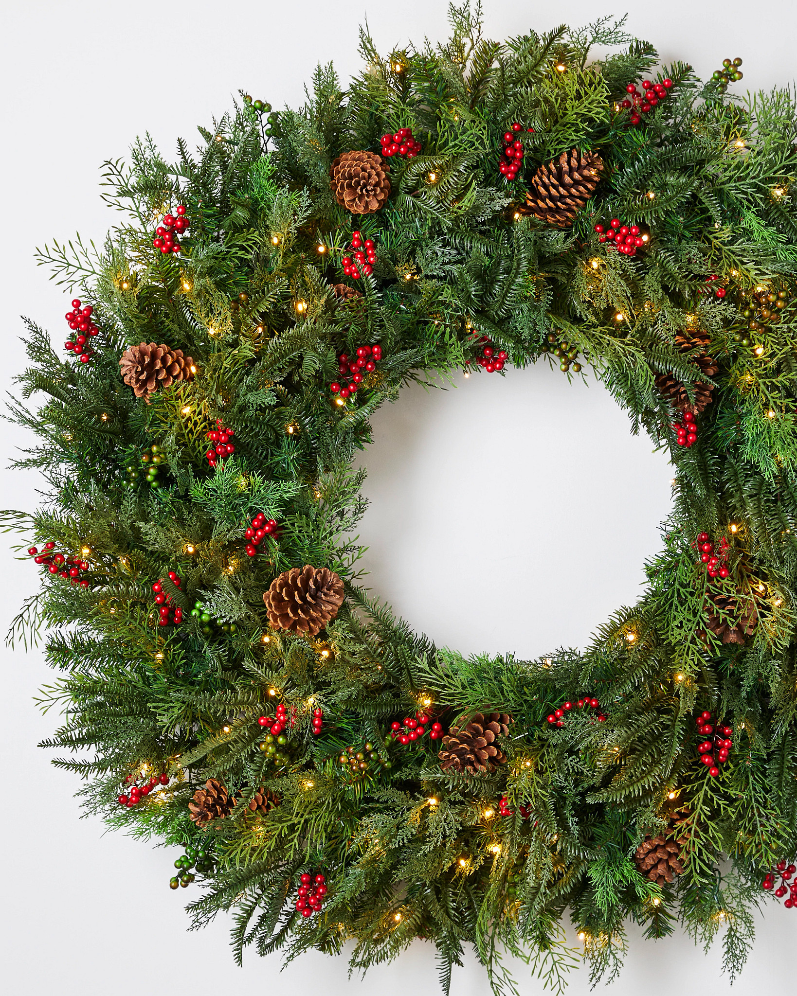 Outdoor Winter Evergreen Wreath