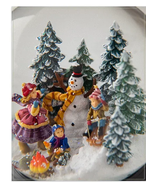 スワロフスキー クリスタル 置物 スノーマンファミリー なーたん 楽天