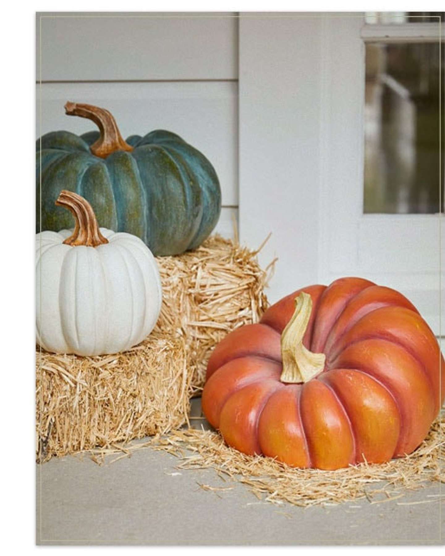 Balsam Hill Outdoor Heirloom Pumpkins for Elegant Fall Decor