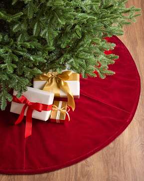 Red Luxe Velvet Tree Skirt Red Luxe Velvet Tree Skirt