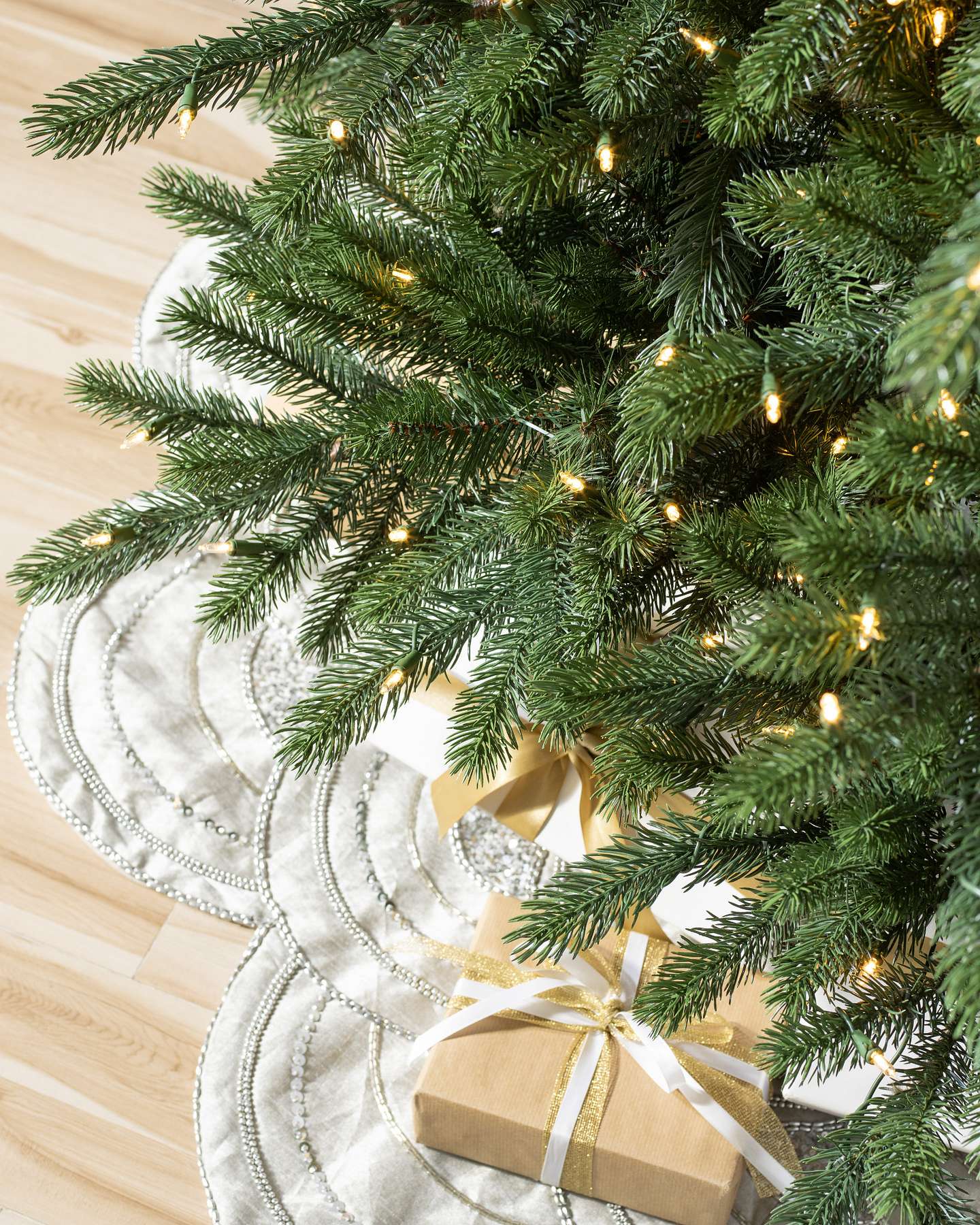 Balsam Hill Clear LED Lights on Durango Douglas Fir Artificial Christmas Tree