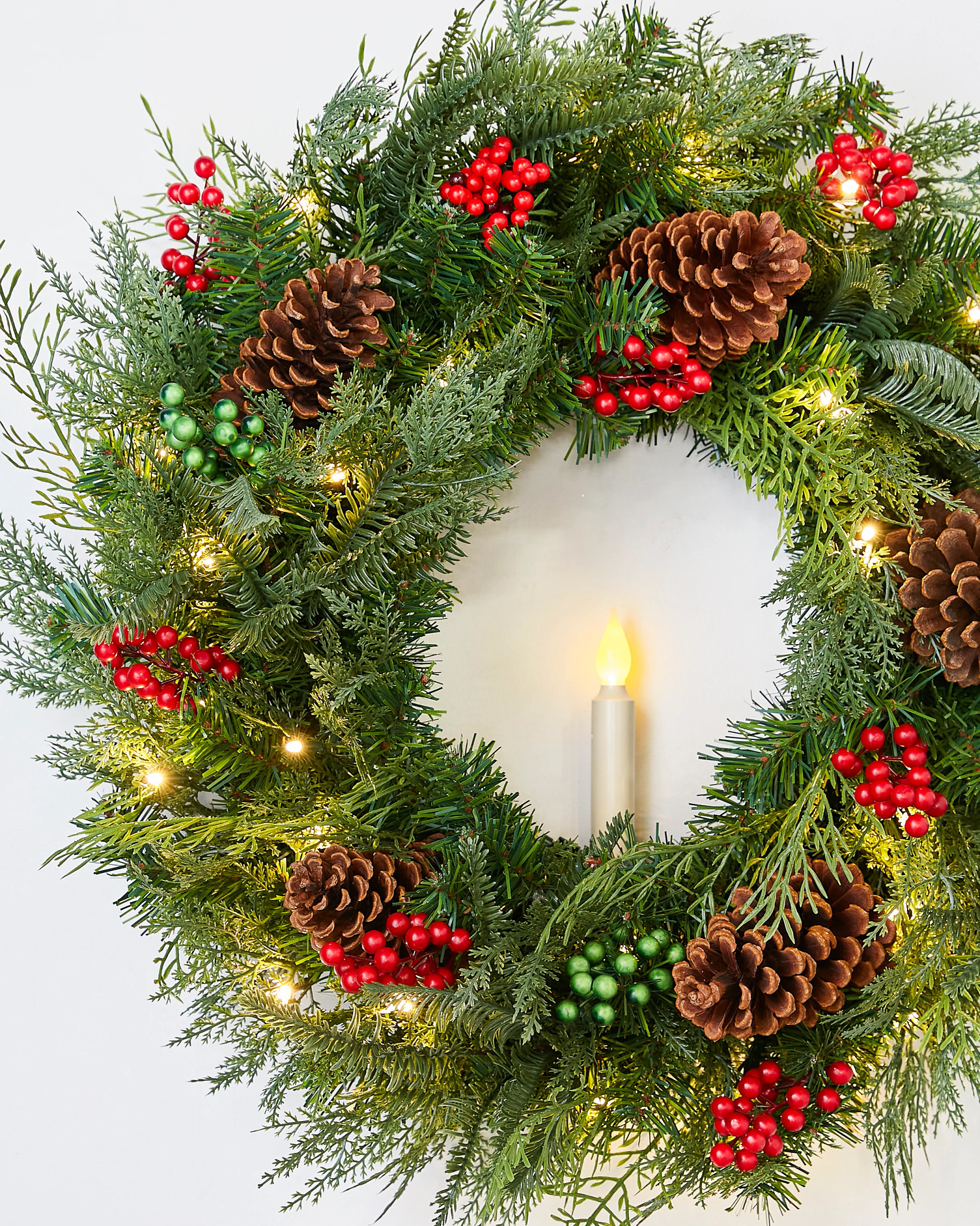Outdoor Winter Evergreen Wreath