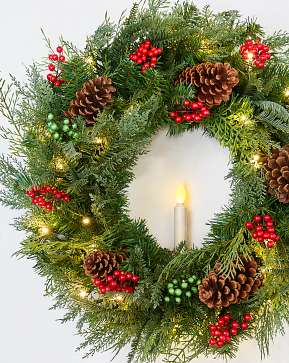 Outdoor Winter Evergreen Wreath Outdoor Winter Evergreen Wreath