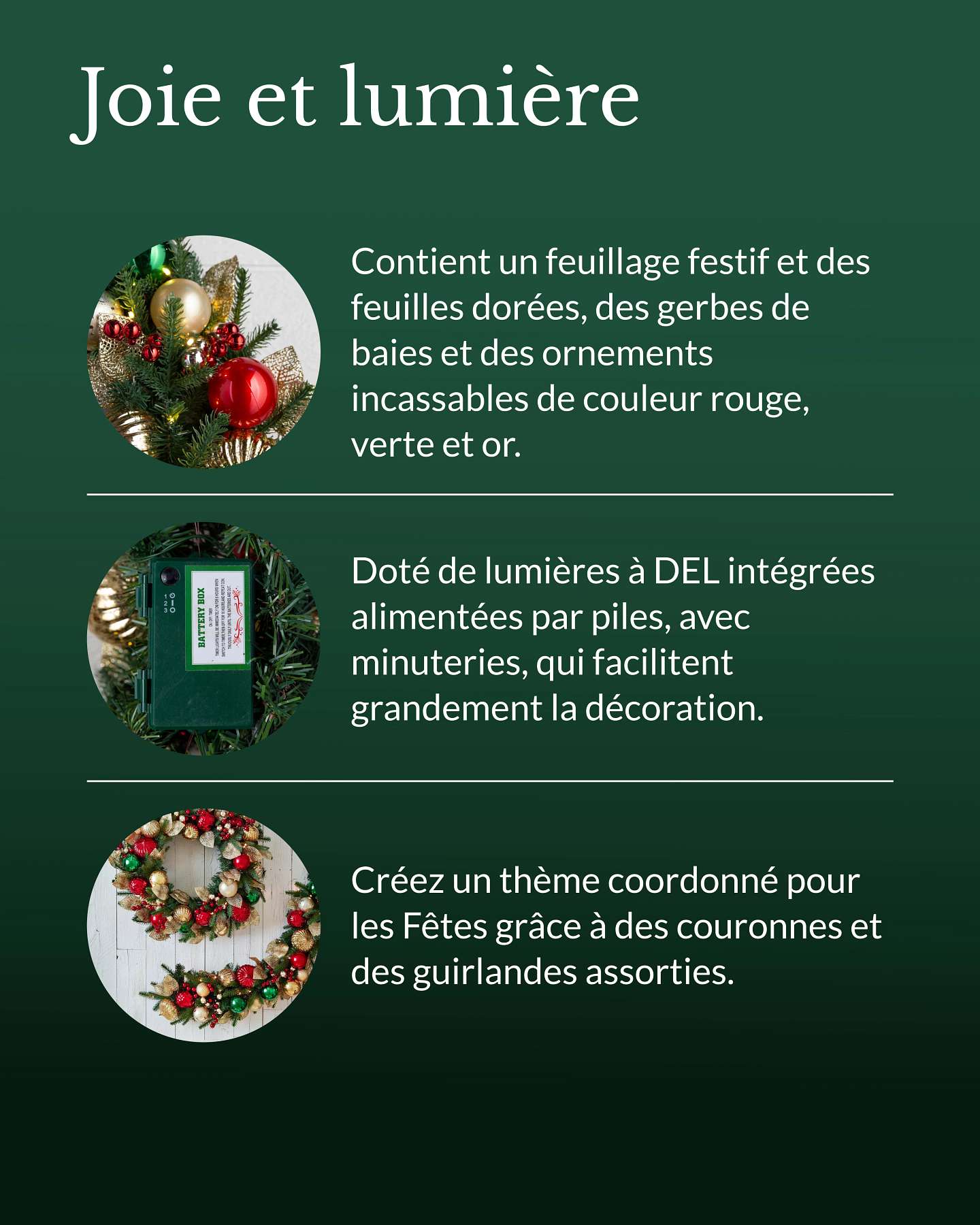 Guirlande joie et lumière