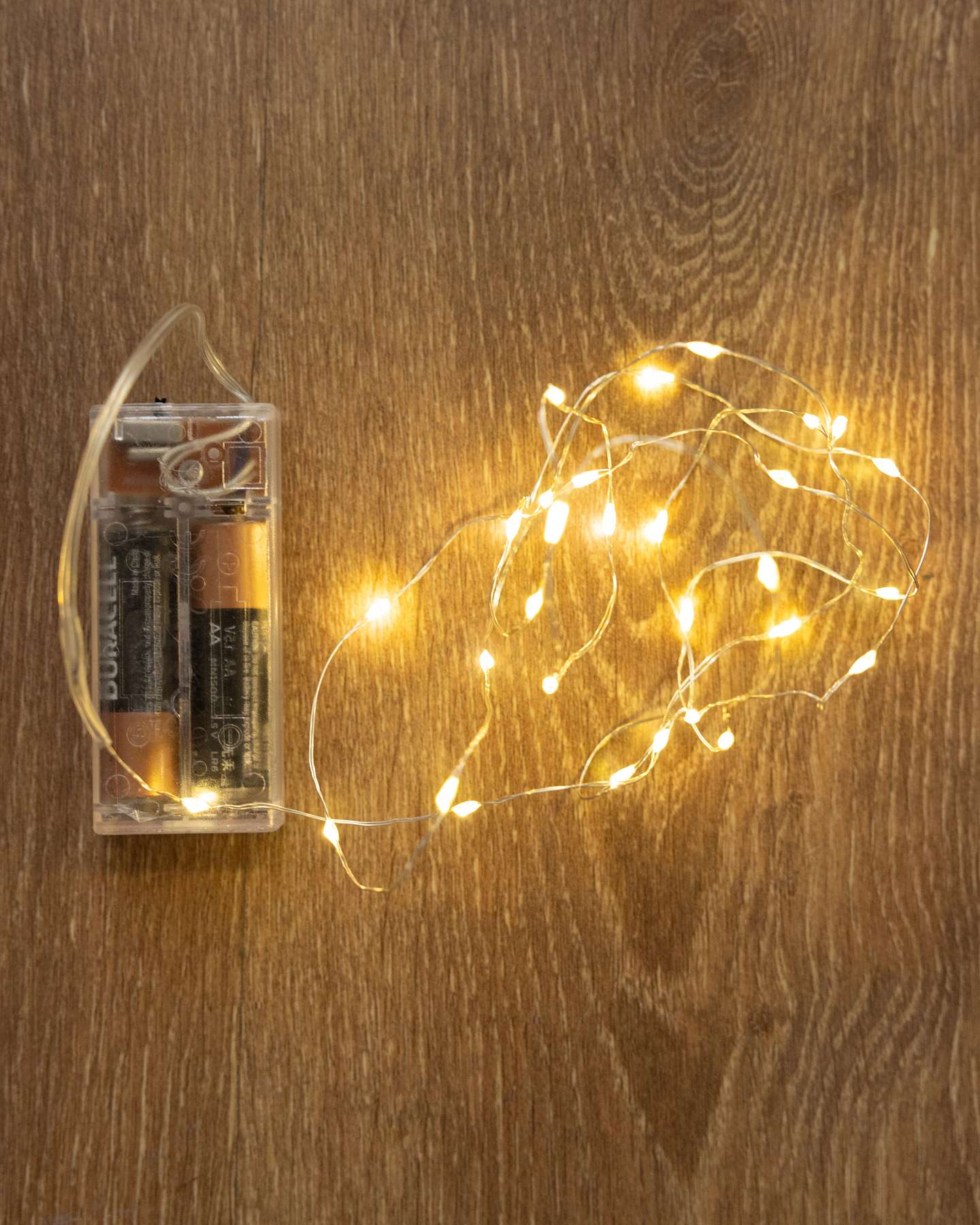 Balsam Hill Ombre Fairy Light Hurricane Set Battery Compartment Feature