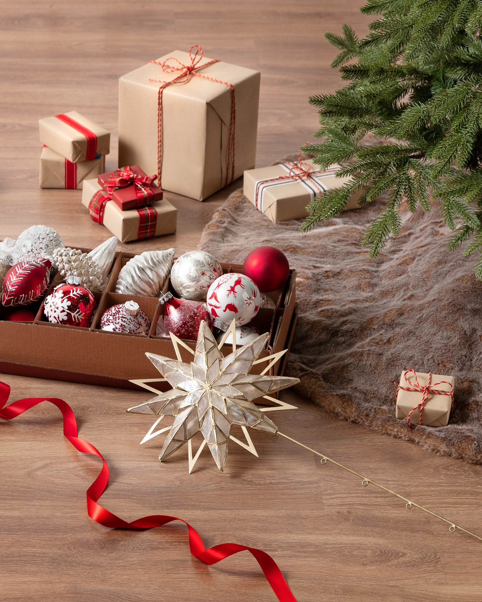 DoubleSided Starburst Christmas Tree Topper Balsam Hill