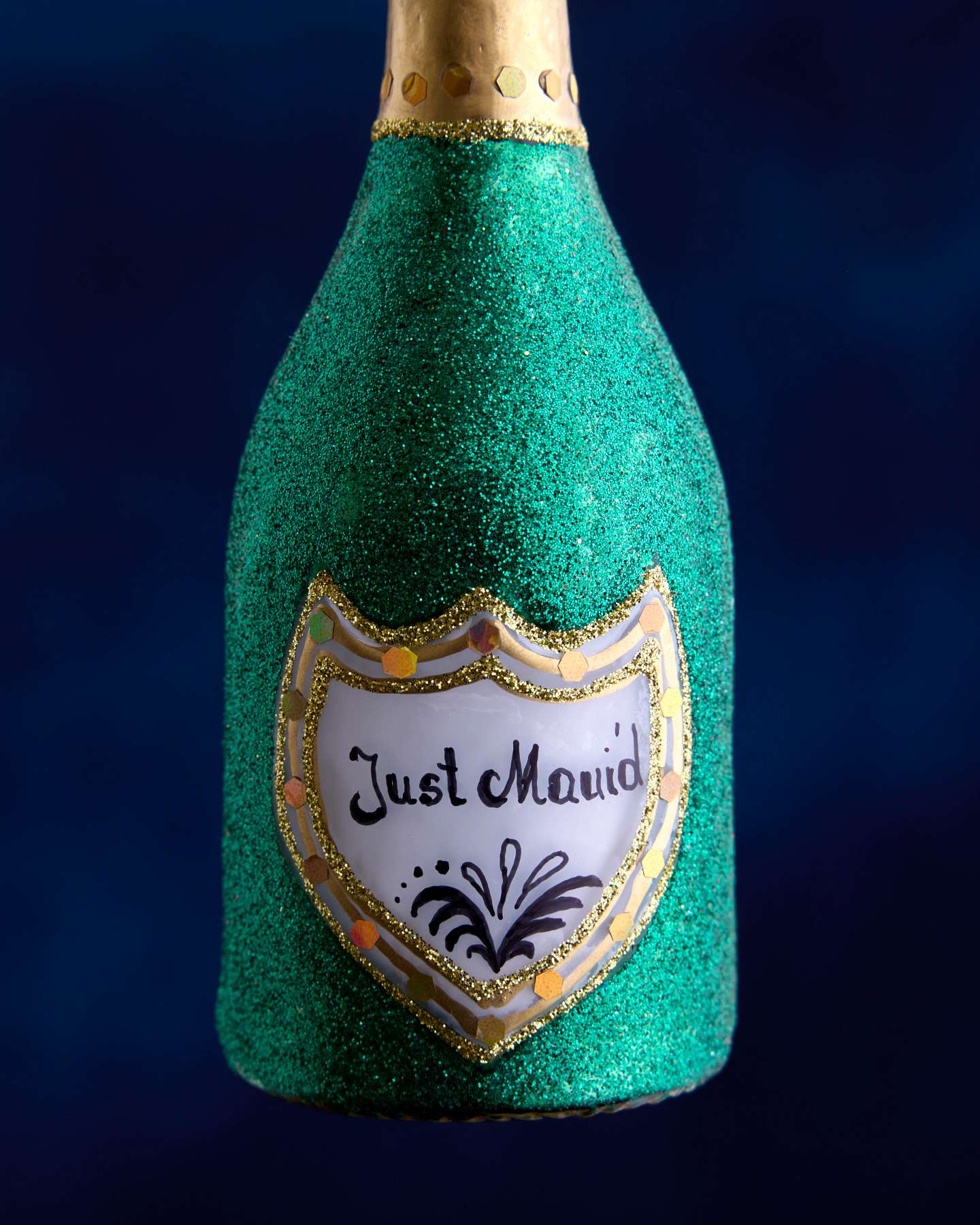 Balsam Hill Studio Just Maui'd Champagne Bottle Ornament