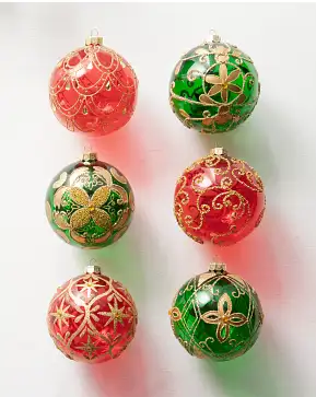 Christmas Cheer Jumbo Ornament Set Christmas Cheer Jumbo Ornament Set