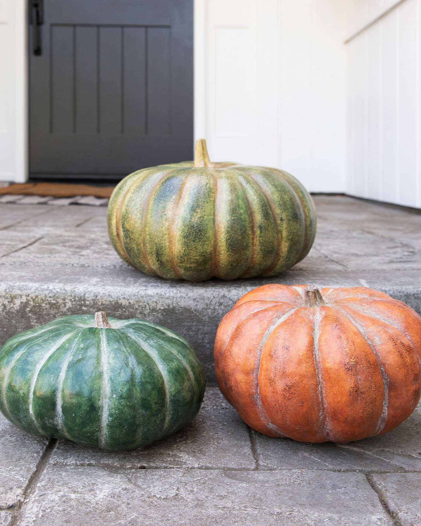 Balsam Hill Rustic Heirloom Pumpkins Set of 3 Lifestyle Display
