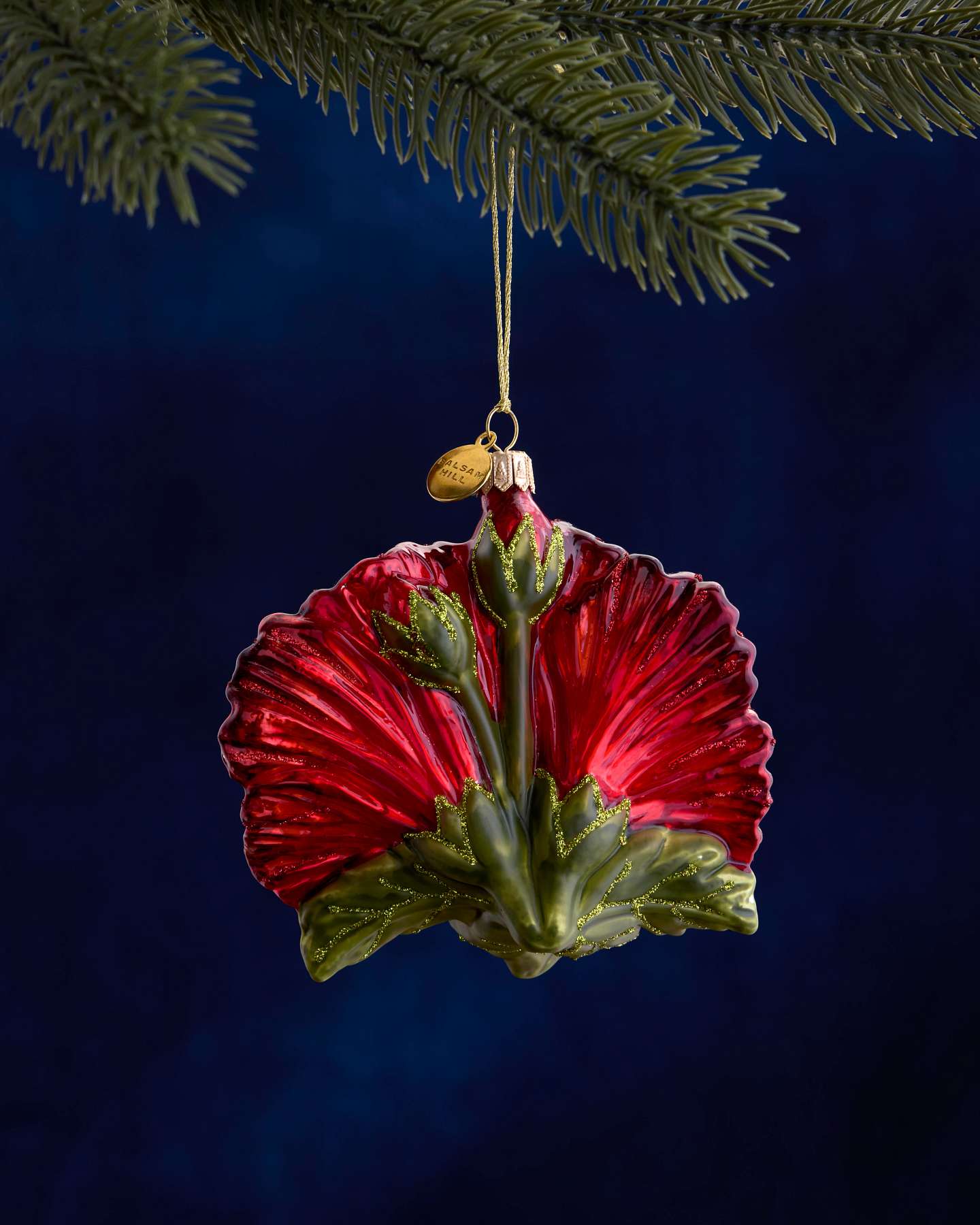 Balsam Hill Studio Red Hibiscus Ornament