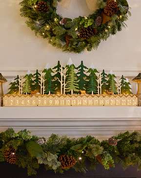 Lit Wooden Forest Advent Calendar Lit Wooden Forest Advent Calendar