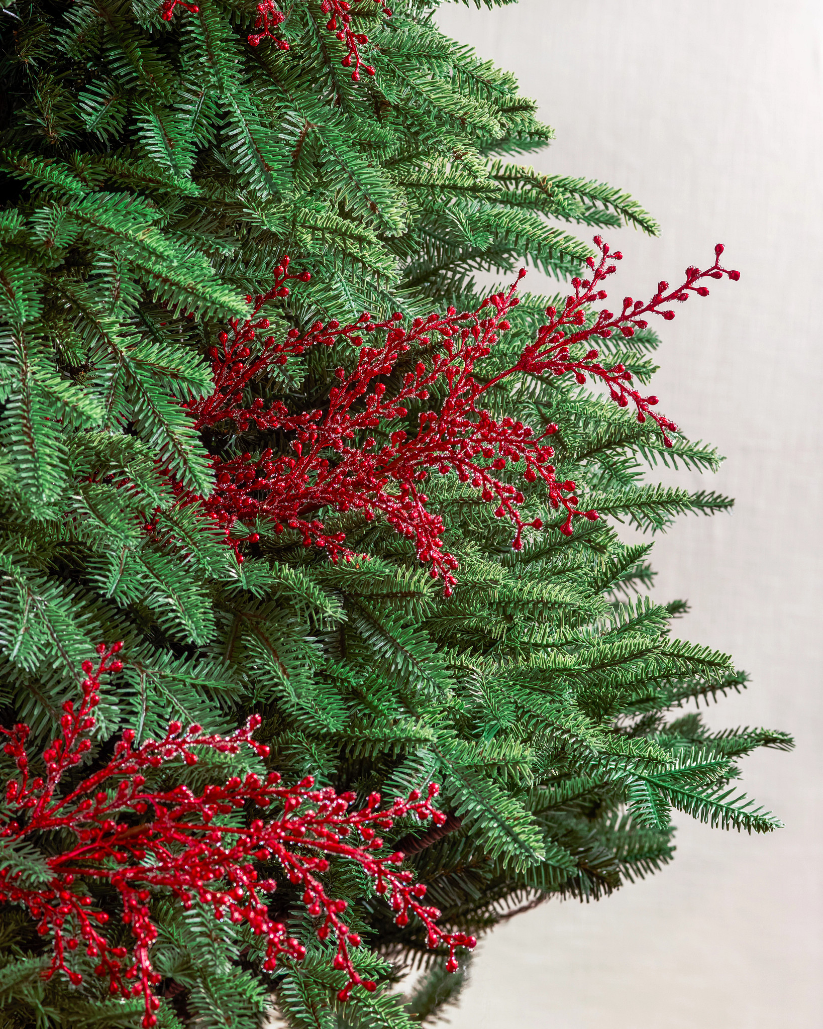 Red Metallic Pepperberry Stem Set