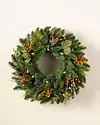 18 inches clear led Mountain Meadow Wreath by Balsam Hill SSC