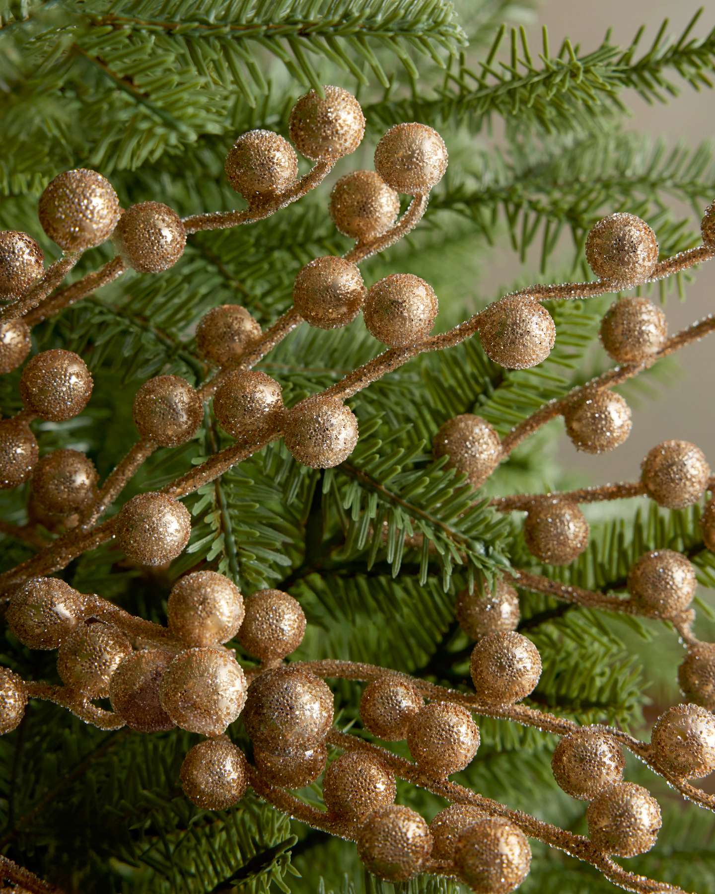 Champagne Gold Sugared Berry Picks, Set of 12