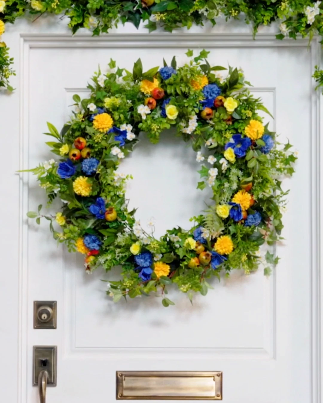 Outdoor Summer Breeze Artificial Hanging Basket | Balsam Hill