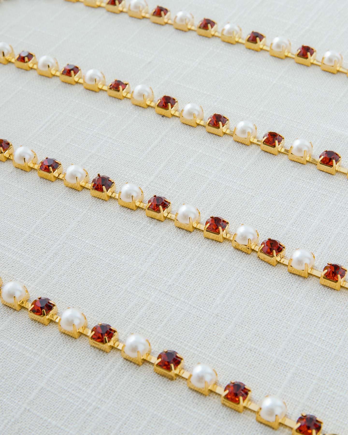 Ruby & Pearl Tree Garlands, Set of 3