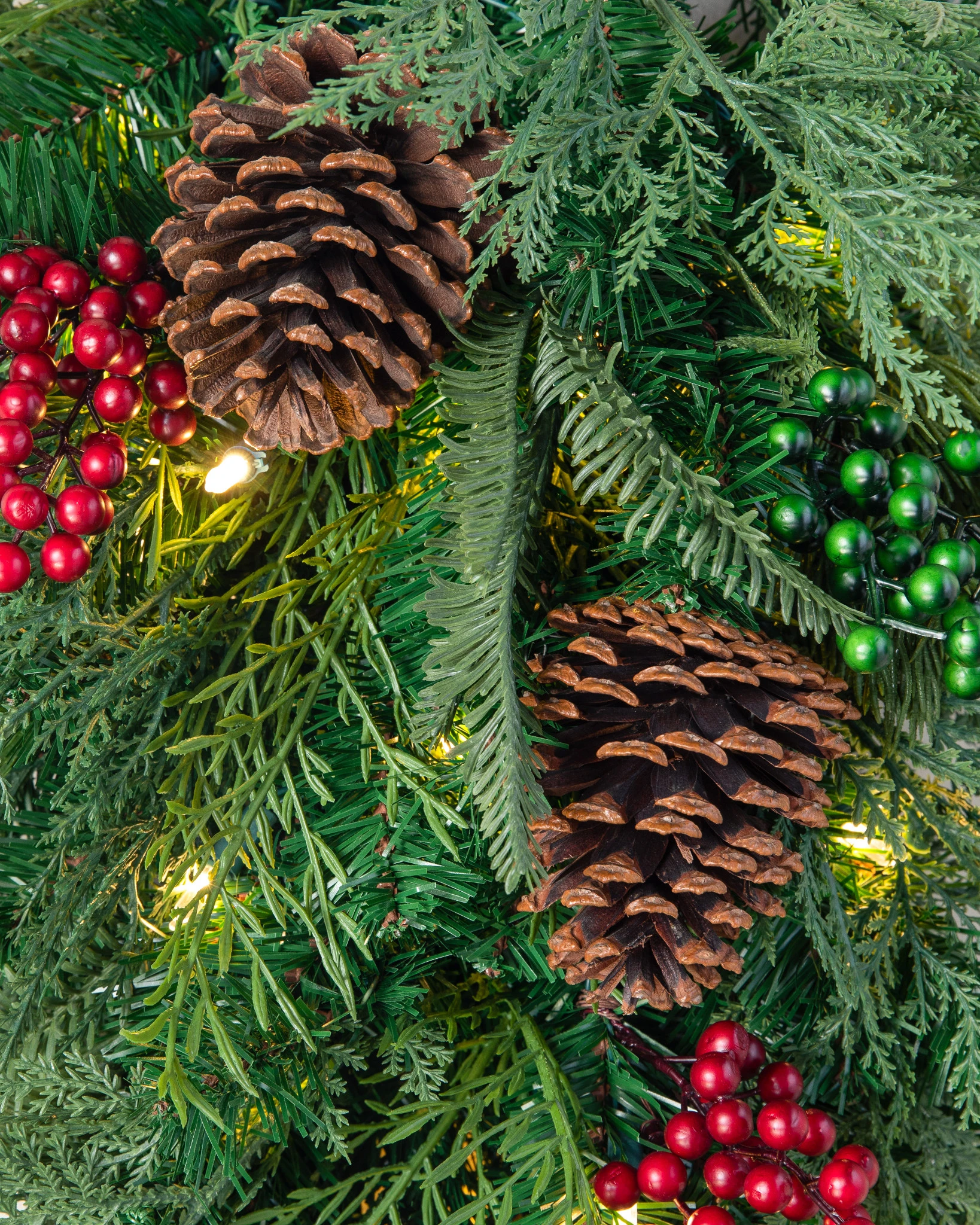 Outdoor Winter Evergreen Artificial Christmas Swag | Balsam Hill