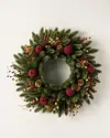 Vermont White Spruce Bordeaux Wreath Child Main by Balsam Hill SSC 10