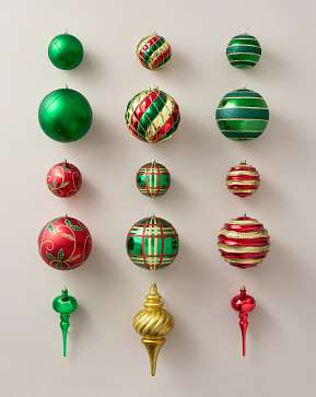 Merry Mix Shatter-Resistant Ornament Set Merry Mix Shatter-Resistant Ornament Set