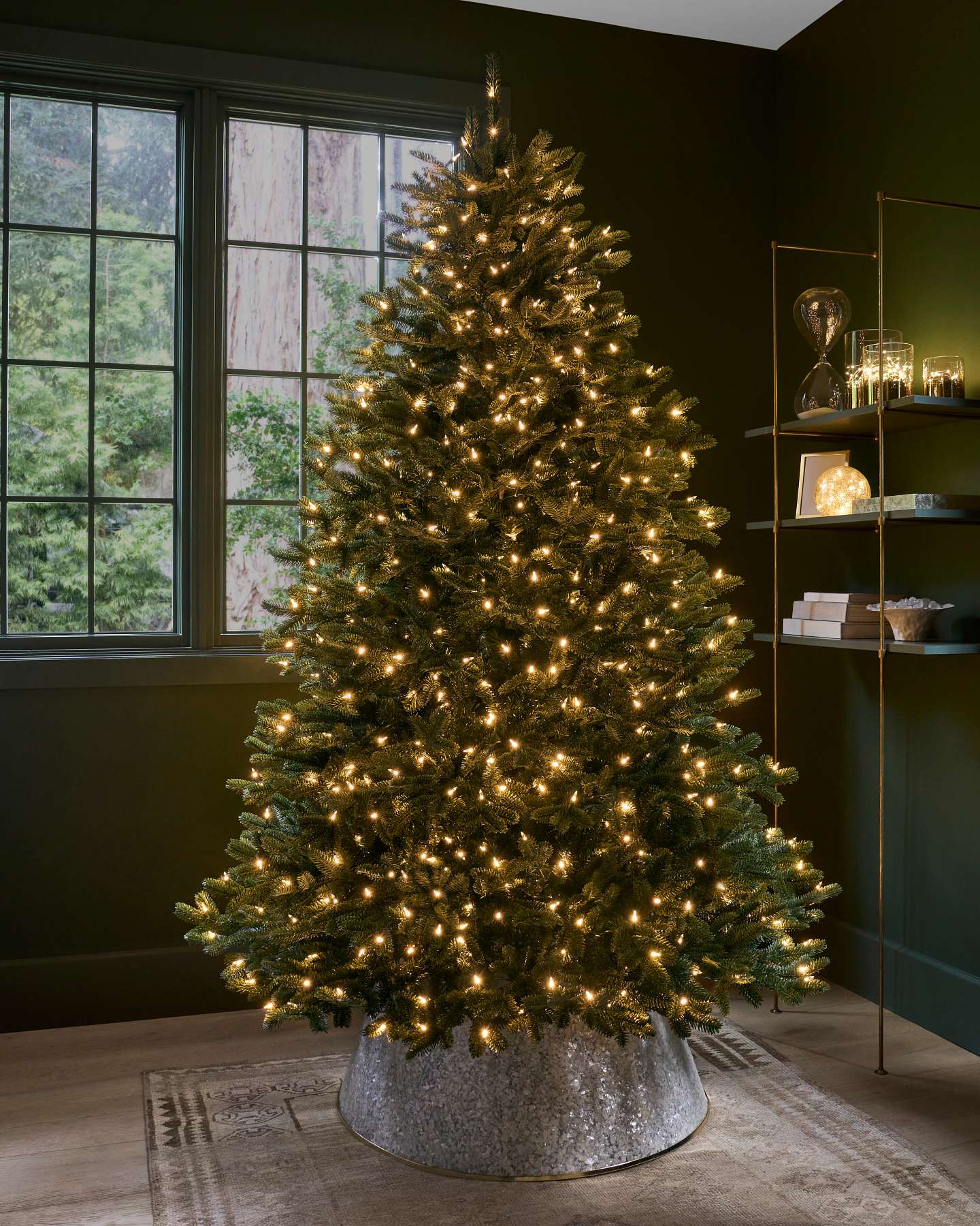 Balsam Hill Fraser Fir Artificial Christmas Tree Lifestyle Room Display