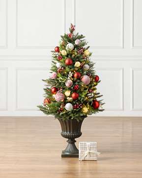 Outdoor Lit Nordic Splendour Potted Tree Outdoor Lit Nordic Splendour Potted Tree