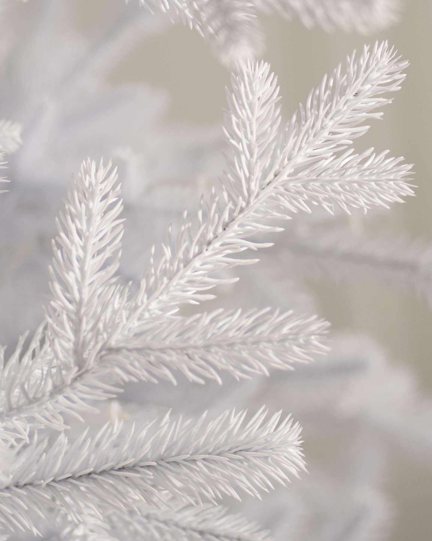 Balsam Hill Denali White Artificial Christmas Tree Detail