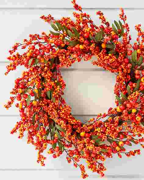 Fall Berry Wreath by Balsam Hill SSCR