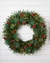 48 inches Mixed Evergreen with Pinecones Wreath by Balsam Hill SSC