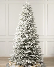 Artificial frosted fraser fir Christmas tree