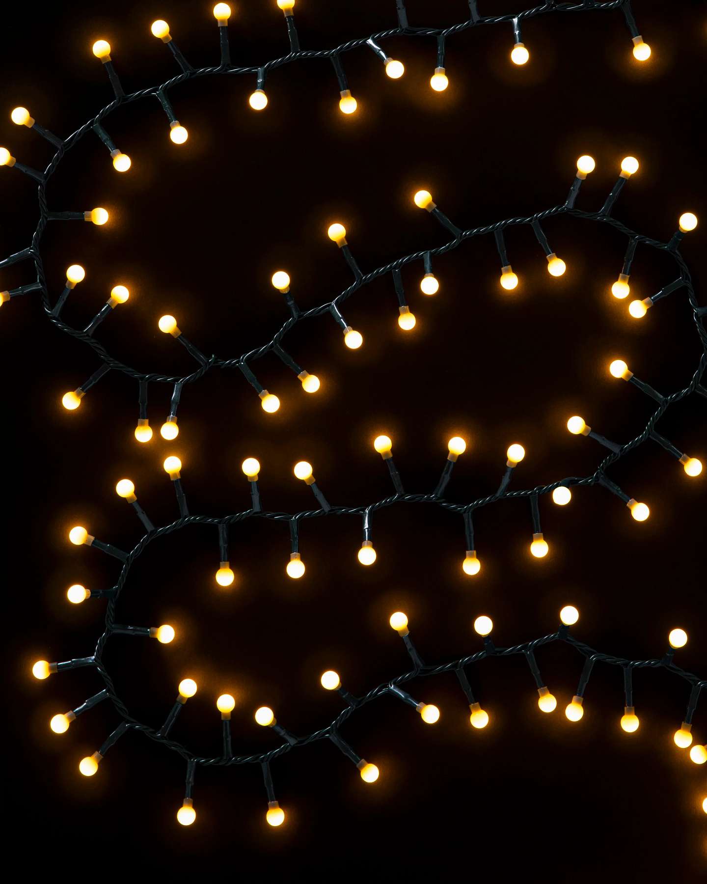 Balsam Hill 36-Foot Warm White Cherry Light Strings on a Christmas Tree