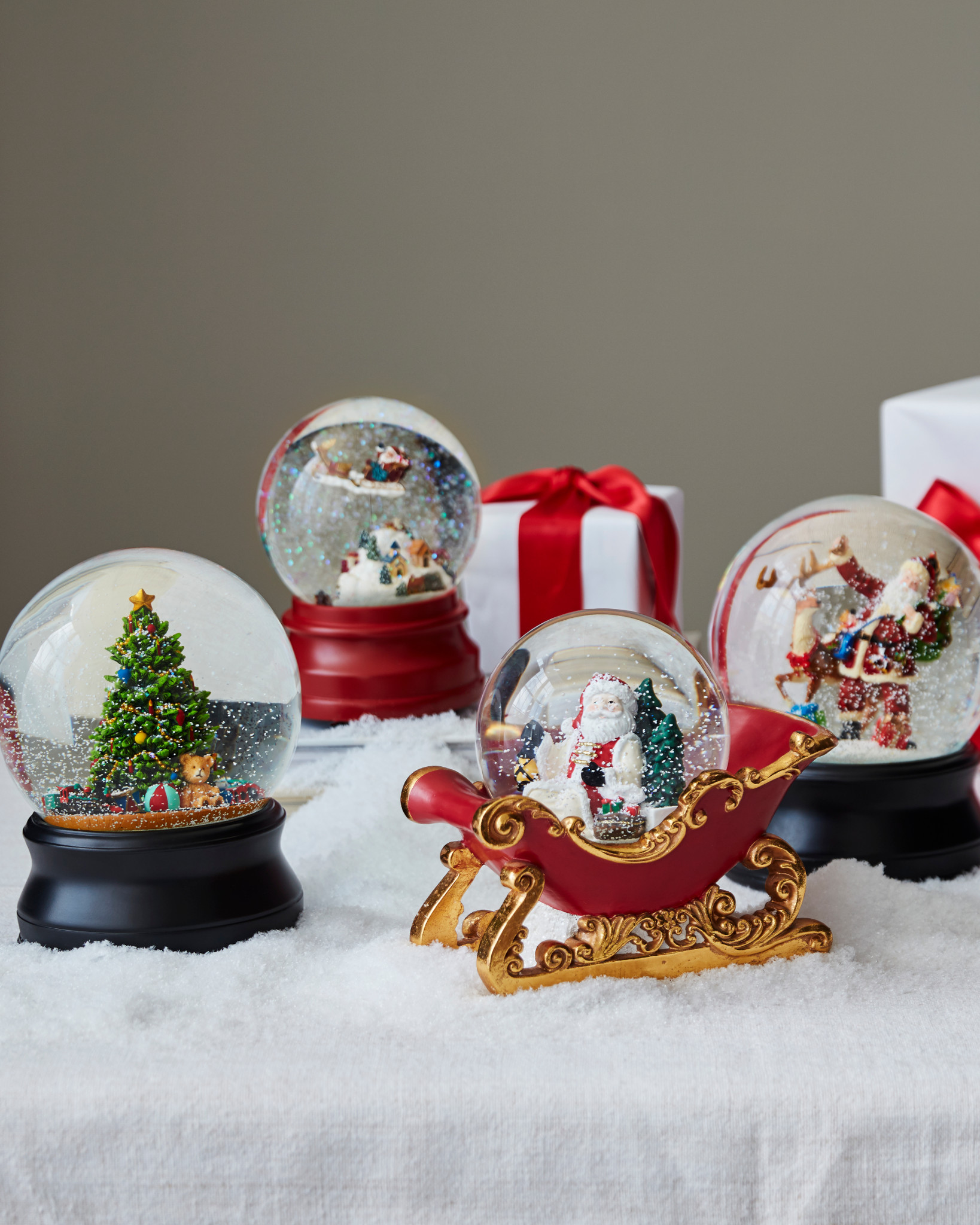 Animated Santa's Village Snow Globe | Balsam Hill